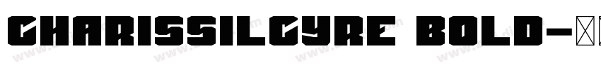 CharisSILCyrE Bold字体转换